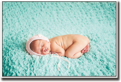 

Baby in a Blue carpet Fine Art Print(12 inch X 18 inch, Rolled)