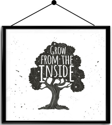 

Motivational quote framed posters Paper Print(16.5 inch X 13.7 inch, Framed)