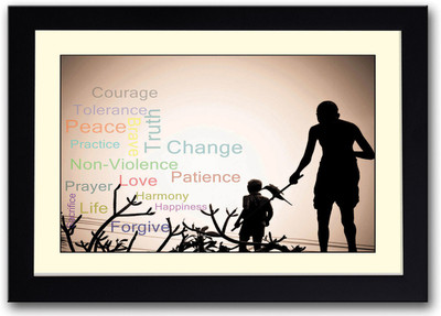 

Gandhi Quote Fine Art Print(14 inch X 20 inch, Framed)