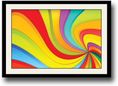 

Abstract Colors Fine Art Print(10 inch X 14 inch, Framed)