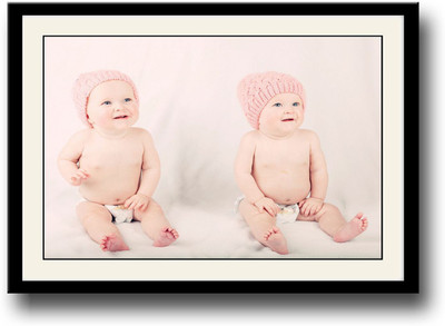 

Cute baby with beautiful eyes and hat Fine Art Print(10 inch X 14 inch, Framed)