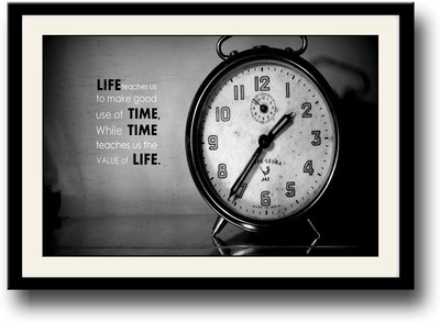 

Time Quote Fine Art Print(10 inch X 14 inch, Framed)