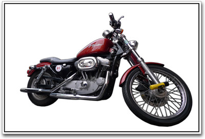 

Red Motorcycle fabulous Paper Print(12 inch X 18 inch)