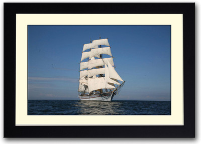 

Ship Sailing Fine Art Print(14 inch X 20 inch, Framed)