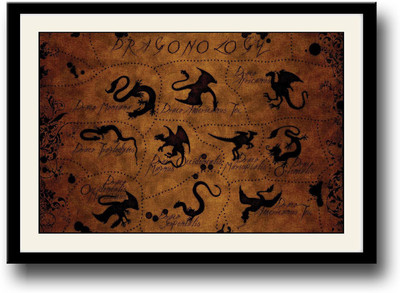 

Fantasy dragons Fine Art Print(10 inch X 14 inch, Framed)