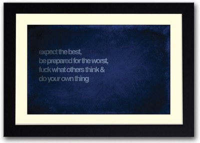 

Do your thing motivational quote Fine Art Print(14 inch X 20 inch, Framed)