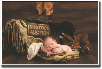 

Cute cowboy baby Fine Art Print(12 inch X 18 inch, Rolled)