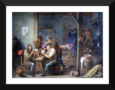 

Tallenge - Tavern Scene - Premium Quality A3 Size Framed Poster Paper Print(17 inch X 12 inch, Framed)