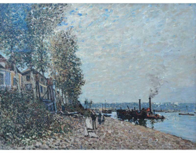 

Old Masters Collection - Le Remorqueur sur le Loing by Alfred Sisley - Medium Size Ready To Frame Rolled Digital Art Print On Photographic Paper(24 inch X 18 inch, Rolled)
