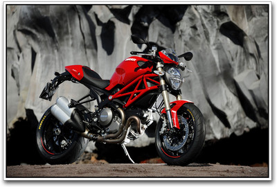 

Red Ducati Monster Paper Print(12 inch X 18 inch)