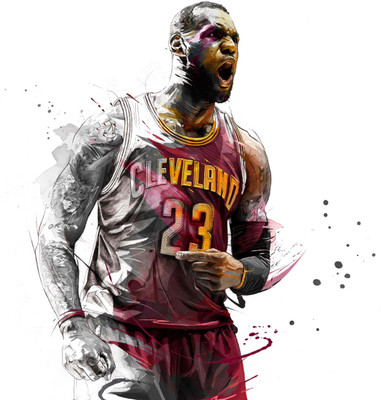 

Spirit Of Sports - Basketball Legend Le Bron James - A3 Size Unframed Poster Paper Print(16.5 inch X 11.6 inch)