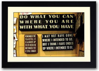 

Inspirational Quotes Fine Art Print(14 inch X 20 inch, Framed)
