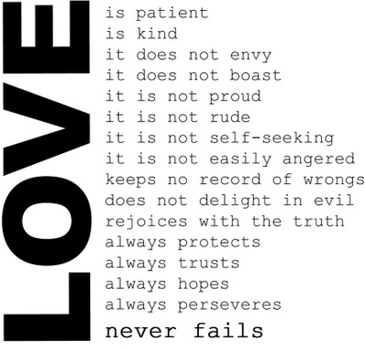 

Oshi - Love Never Fails Paper Print(12 inch X 18 inch, Rolled)