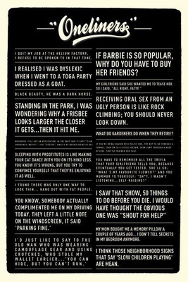 One Liners Paper Print(24 inch X 16 inch)