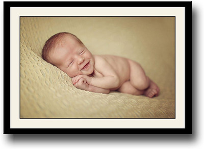 Awesome baby picture laughing Fine Art Print(10 inch X 14 inch, Framed)