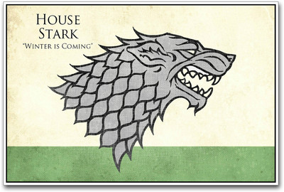 

House Stark Winter is Coming GOT Paper Print(12 inch X 18 inch)