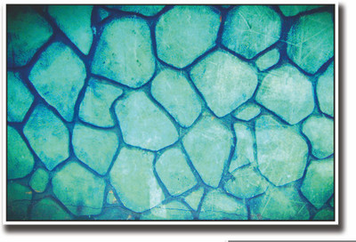 

Posterhouzz Vintage Blue stones art Fine Art Print(12 inch X 18 inch, Rolled)