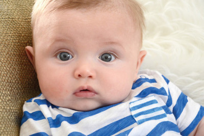 

cute babies with blue t shirt Paper Print(12 inch X 18 inch, Rolled)