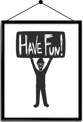 

Motivational quote framed posters Paper Print(16.5 inch X 13.7 inch, Framed)
