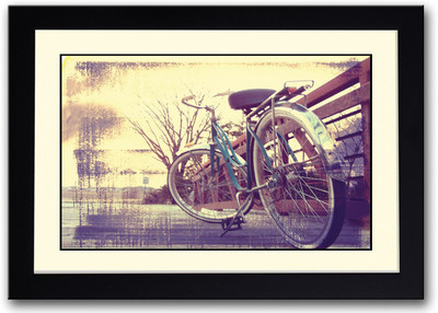 

Vintage Bicycle Photography Fine Art Print(14 inch X 20 inch, Framed)