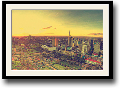 

Wow City Aerial view Fine Art Print(10 inch X 14 inch, Framed)