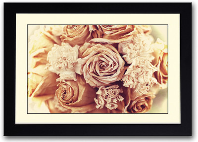 

Brown Roses Vintage Fine Art Print(14 inch X 20 inch, Framed)