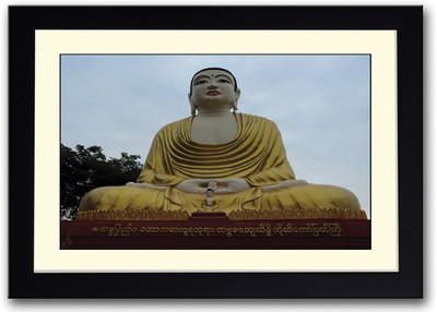

Buddha Statute In Temple Fine Art Print(14 inch X 20 inch, Framed)