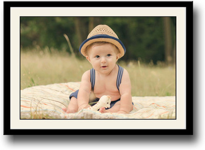 

Baby in a cute hat Fine Art Print(10 inch X 14 inch, Framed)