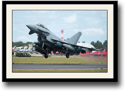 

Fighter Plane taking off Fine Art Print(10 inch X 14 inch, Framed)