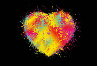 

Colorful Heart Paper Print(13 inch X 19 inch, Rolled)