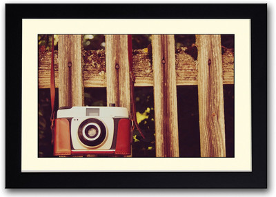 

Vintage Camera On Fence Fine Art Print(14 inch X 20 inch, Framed)