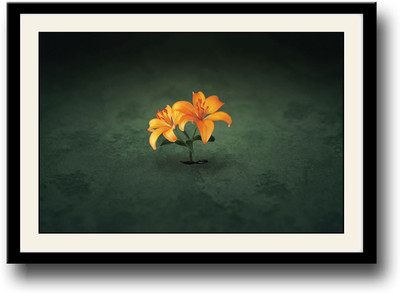 

Amazing orange flower Fine Art Print(10 inch X 14 inch, Framed)