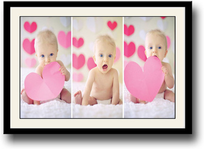 

Baby with paper heart Fine Art Print(10 inch X 14 inch, Framed)