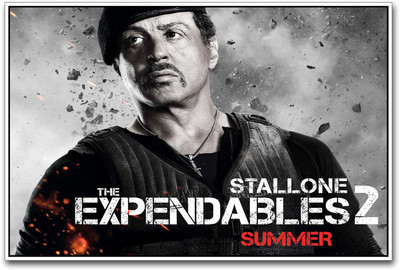 

Sylvester Stallone in Expendables Paper Print(12 inch X 18 inch)
