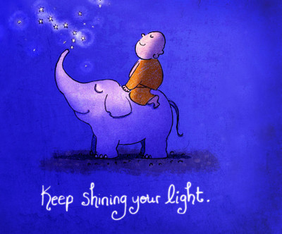 

Art For Kids - Keep Shinining Your Light - Medium Size Rolled Digital Art Print On Photographic Paper(18 inch X 18 inch, Rolled)