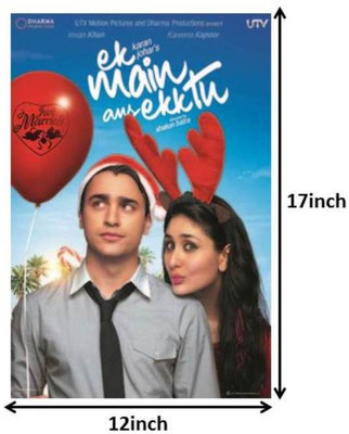 

Ek Main Aur Ek Tu Paper Print(17 inch X 12 inch, Rolled)
