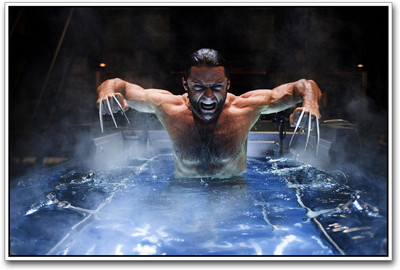 

The Wolverine in water Paper Print(12 inch X 18 inch)