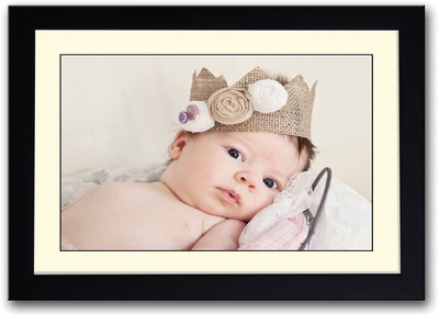

Cute Baby With Brown Crown Fine Art Print(14 inch X 20 inch, Framed)