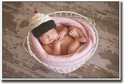 

Super cute little newborn Fine Art Print(12 inch X 18 inch, Rolled)