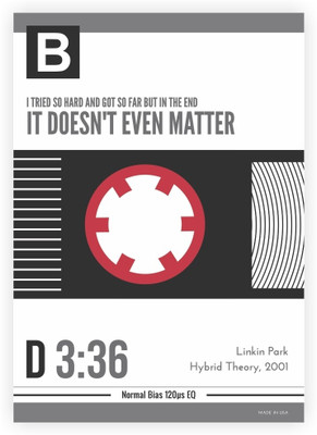 33% OFF on Lab No. 4 Linkin Park, Hybrid Theory Songs Lyrics Music Cassette Poster Paper Print(16.5 inch X 11.5 inch)