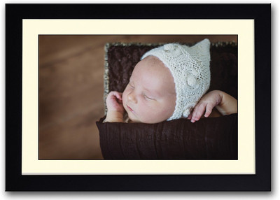 

Cute Baby In Book Rack Fine Art Print(14 inch X 20 inch, Framed)