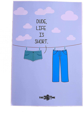 LIFE IS SHORT POSTER Paper Print(18 inch X 12 inch)