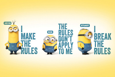 3 MINIONS 12X18 INCHES Fine Art Print(12 inch X 18 inch)