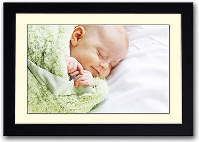 

Cute Baby smiling while sleeping Fine Art Print(14 inch X 20 inch, Framed)