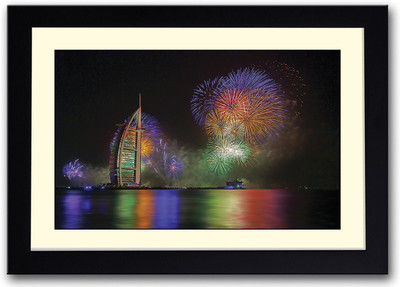 

Fire Crackers Dubai Fine Art Print(14 inch X 20 inch, Framed)