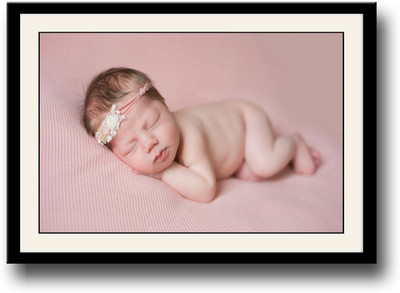 

Baby looking cute while sleeping Fine Art Print(10 inch X 14 inch, Framed)