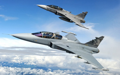 

Saab JAS 39 Gripen Fighters 4K ON FINE ART PAPER HD QUALITY WALLPAPER POSTER Fine Art Print(19 inch X 13 inch, Rolled)