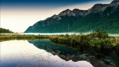 

Mirror Lakes Sunlight Nature Poster Paper Print(12 inch X 18 inch, Rolled)