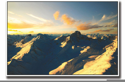 

Posterhouzz Beautiful snow covered mountains Fine Art Print(12 inch X 18 inch, Rolled)