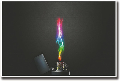 

Lighter with colored flames Fine Art Print(12 inch X 18 inch, Rolled)